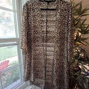 Torrid Leopard Print Kimono Top